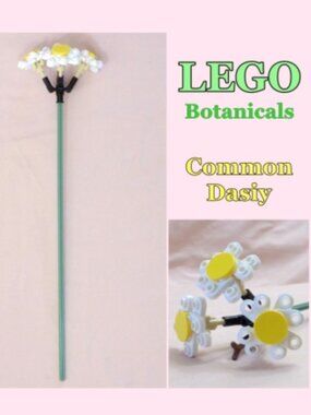 LEGO Botanical Flowers - 1 pcs Common Daisy White - Individual Sale from 10280